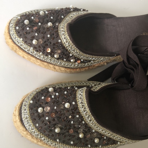 MONTEGO Bay Club Espadrilles Wedge Sandals Size 7.5 - Picture 3 of 8